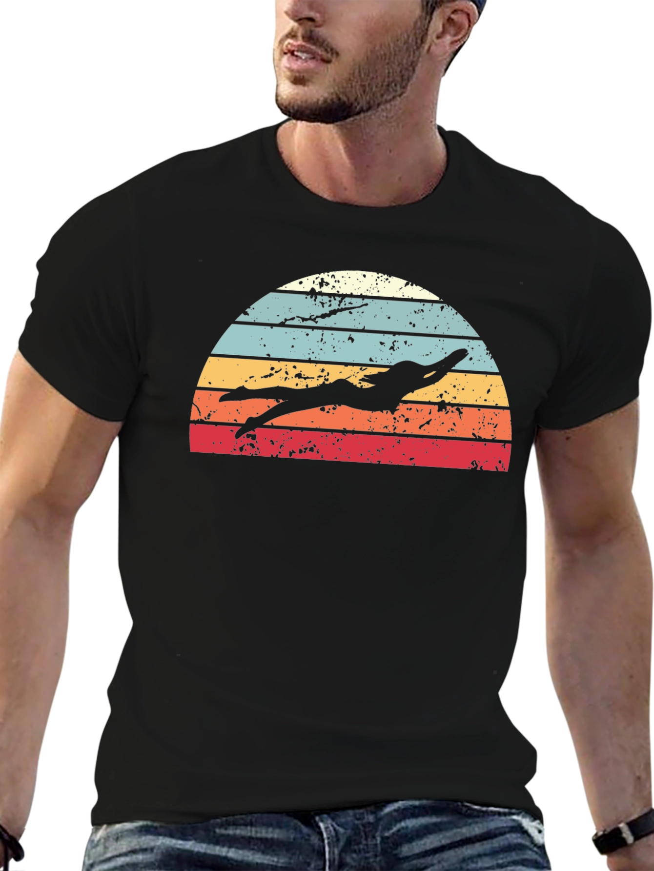 Retro Swimmer Graphic Tee