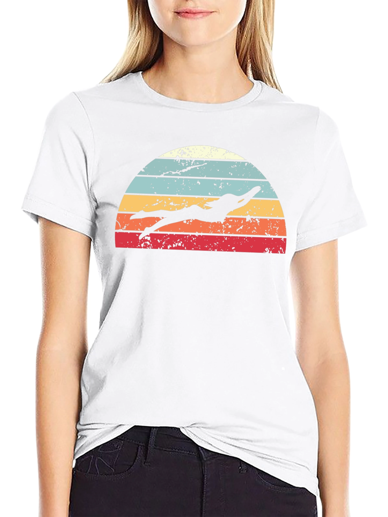 Retro Swimmer Graphic Tee