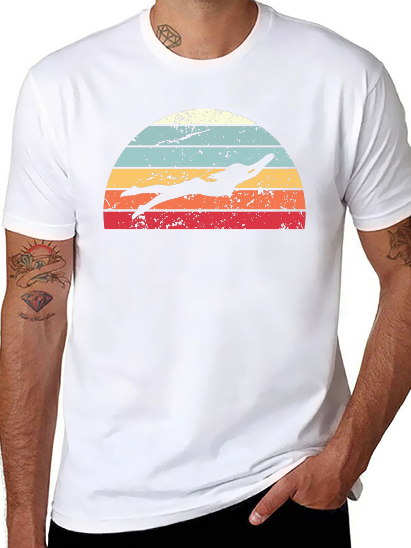 Retro Swimmer Graphic Tee