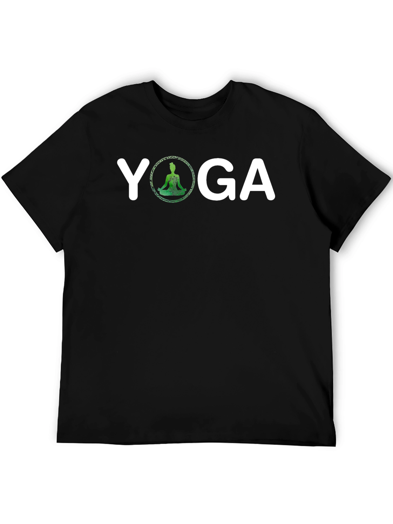 Yoga Graphic T-Shirt - Meditating Silhouette Design