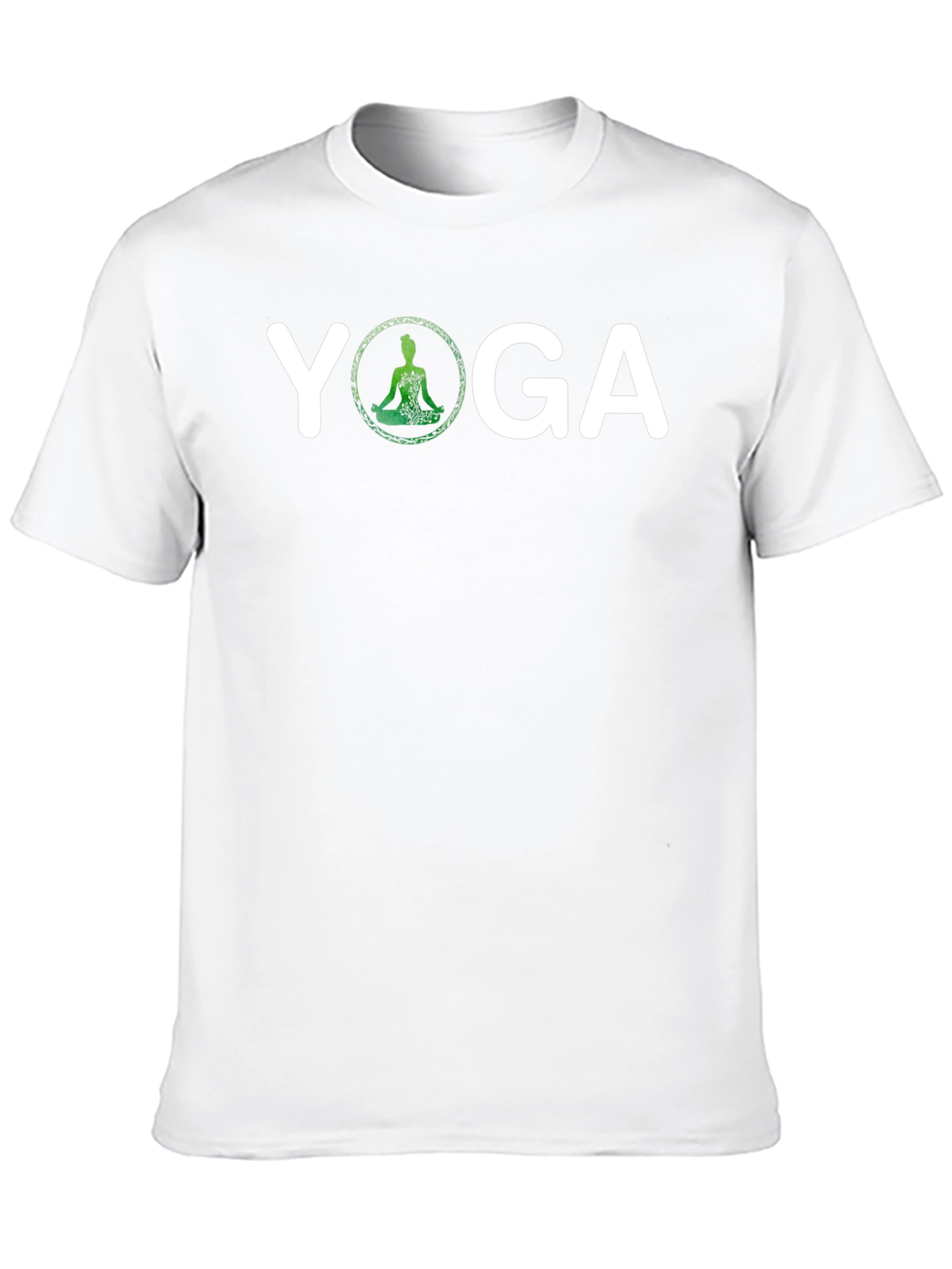 Yoga Graphic T-Shirt - Meditating Silhouette Design
