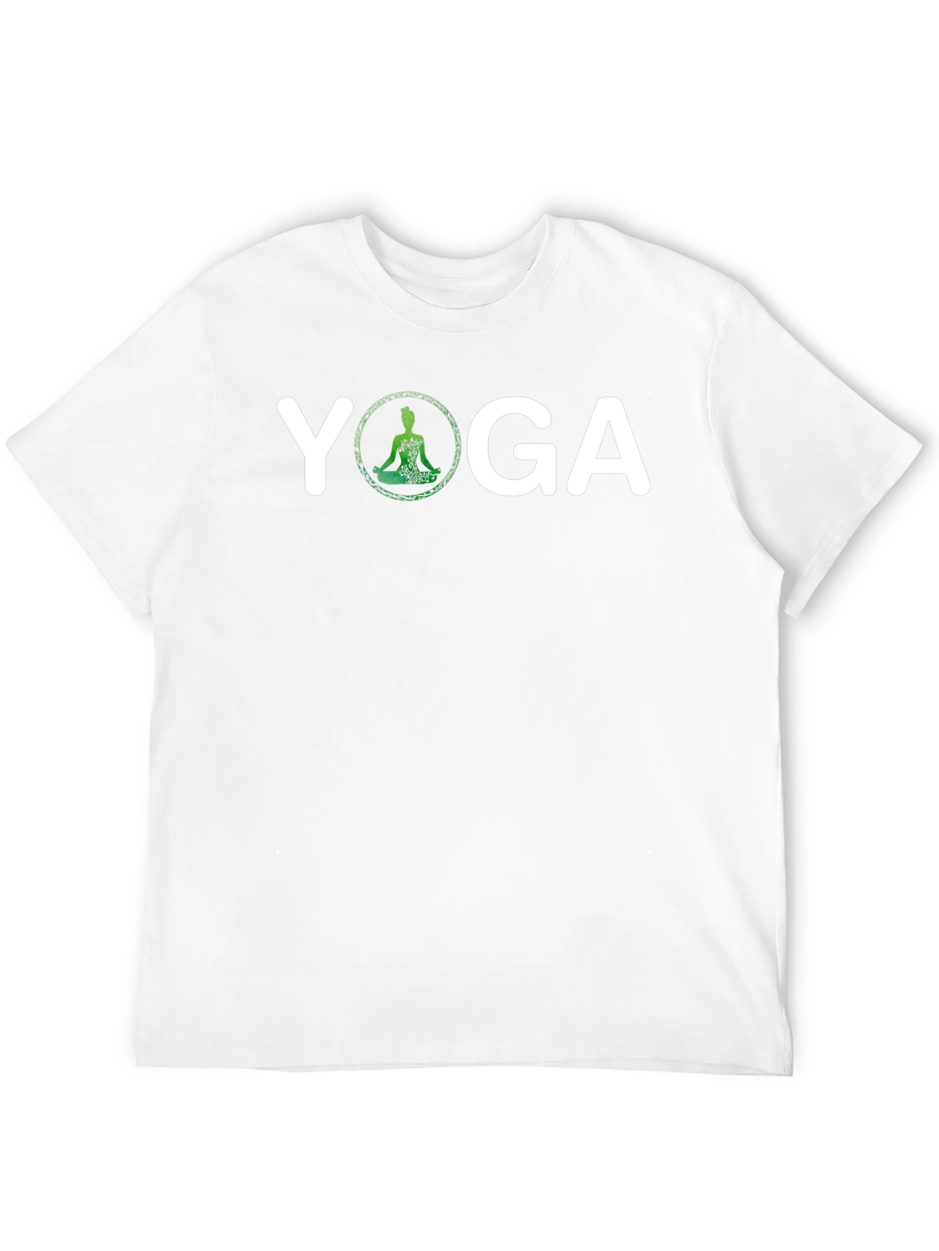 Yoga Graphic T-Shirt - Meditating Silhouette Design