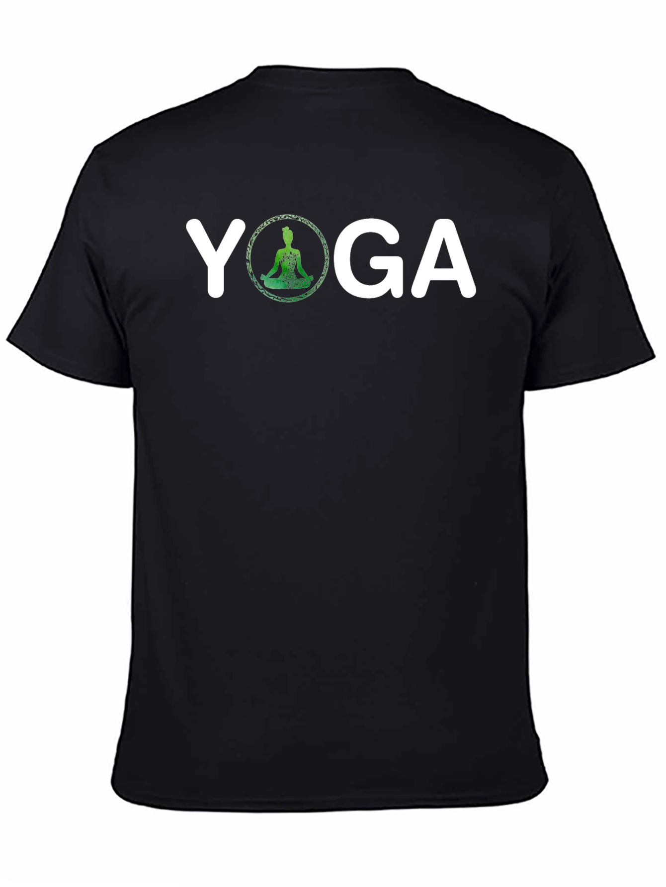 Yoga Graphic T-Shirt - Meditating Silhouette Design