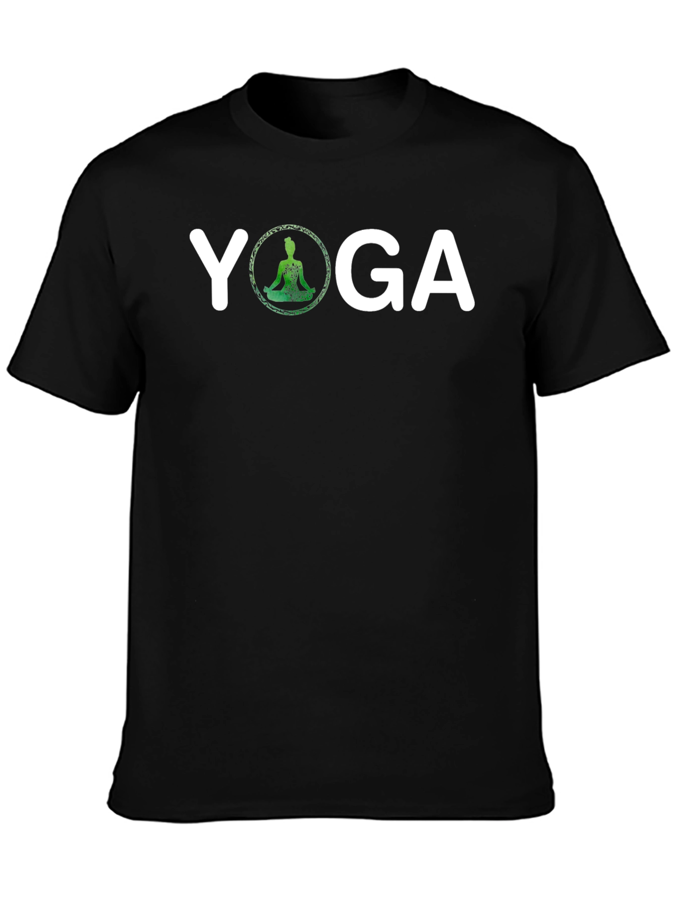 Yoga Graphic T-Shirt - Meditating Silhouette Design