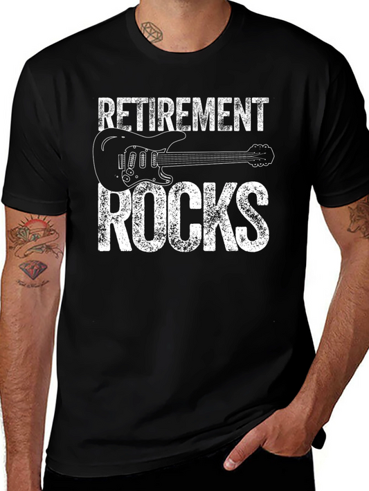 Retirement Rocks Guitar T-Shirt