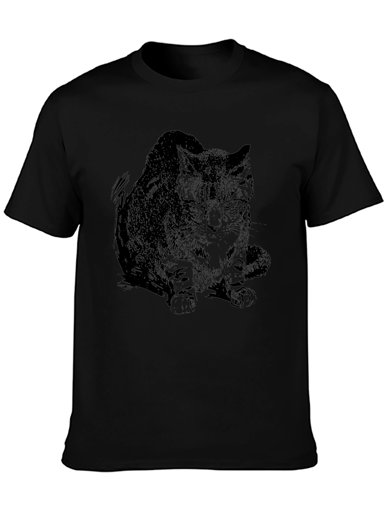 Black Cat Graphic T-Shirt
