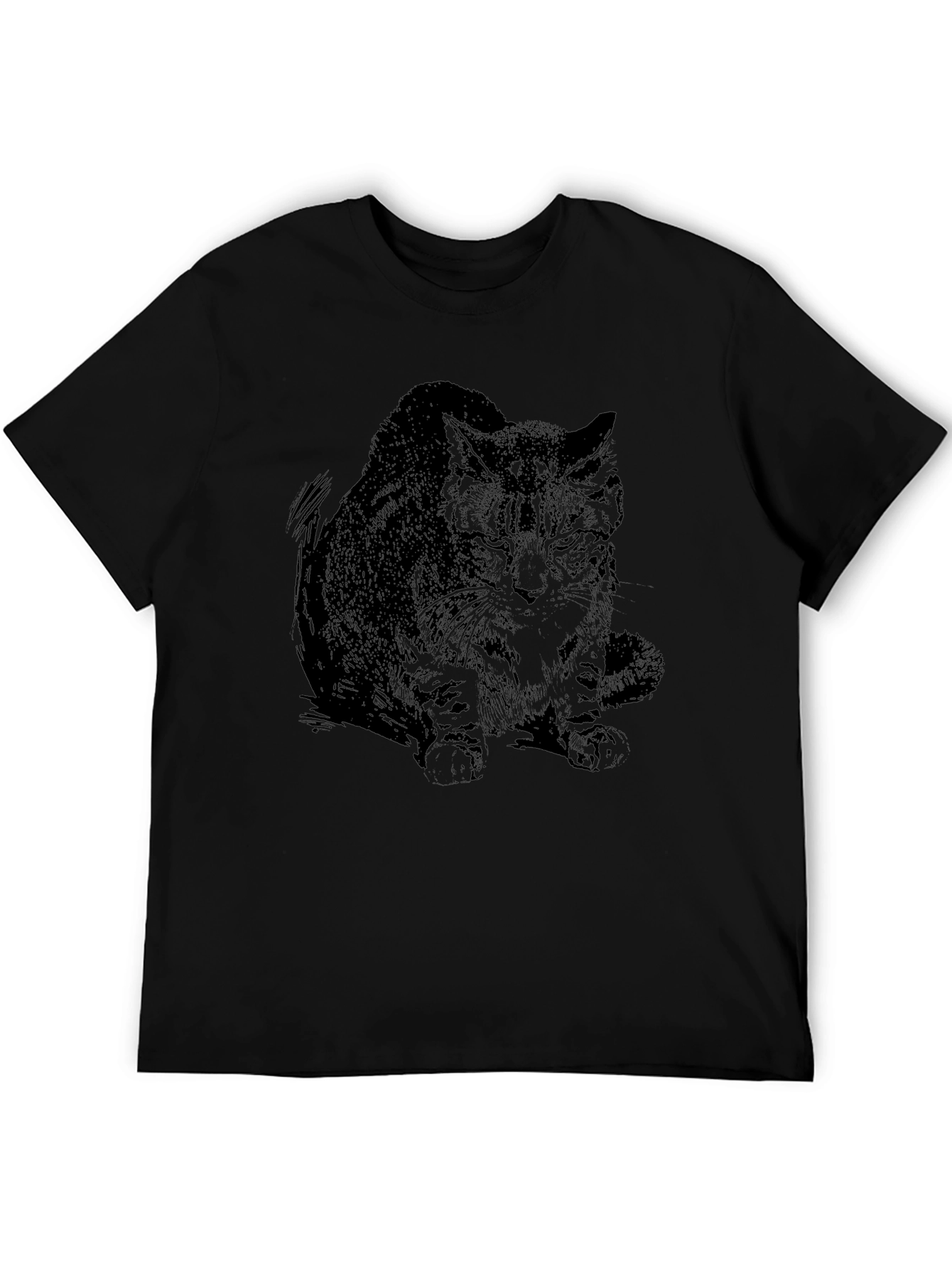 Black Cat Graphic T-Shirt