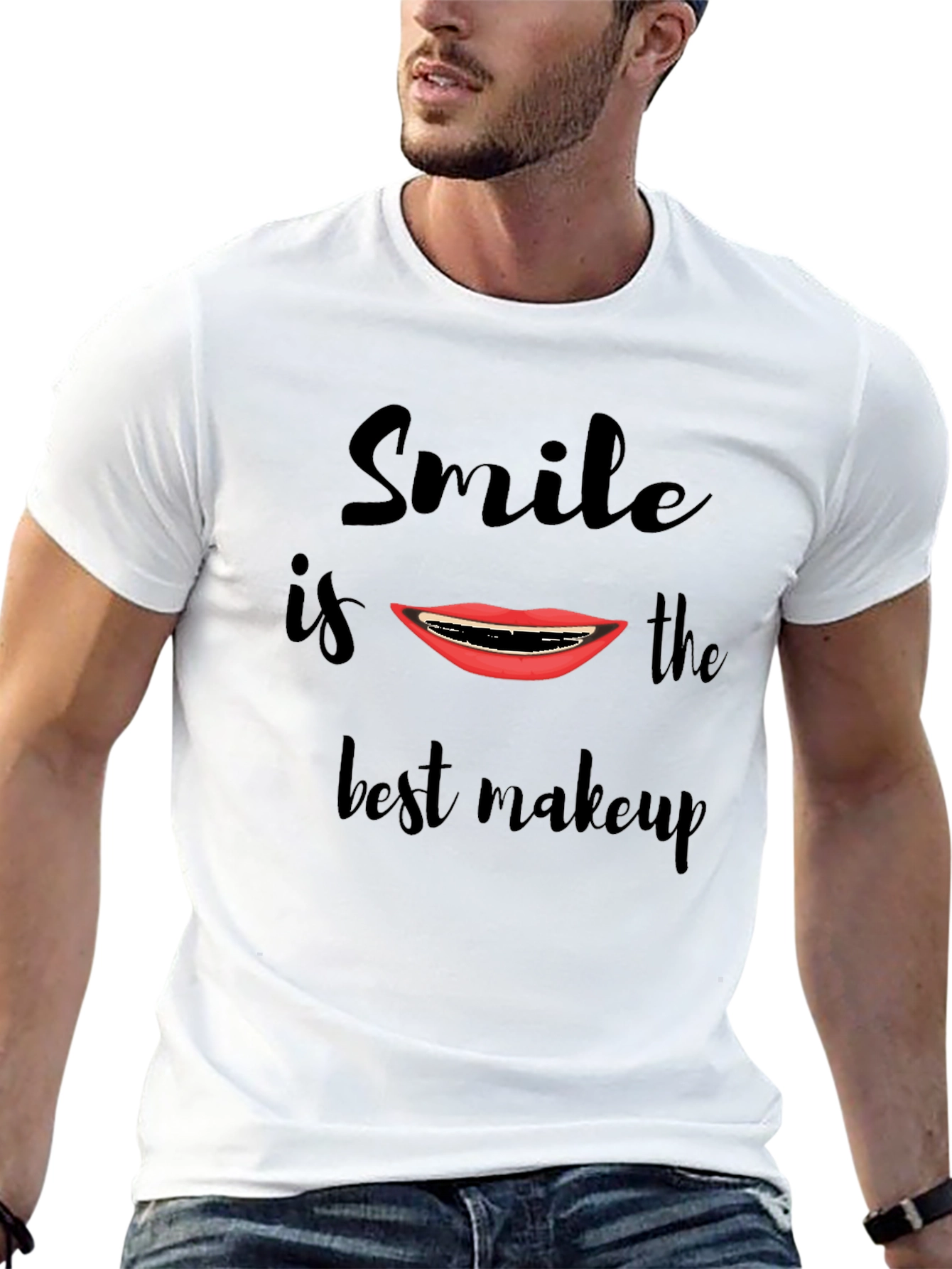 Smile is the Best Makeup T-Shirt