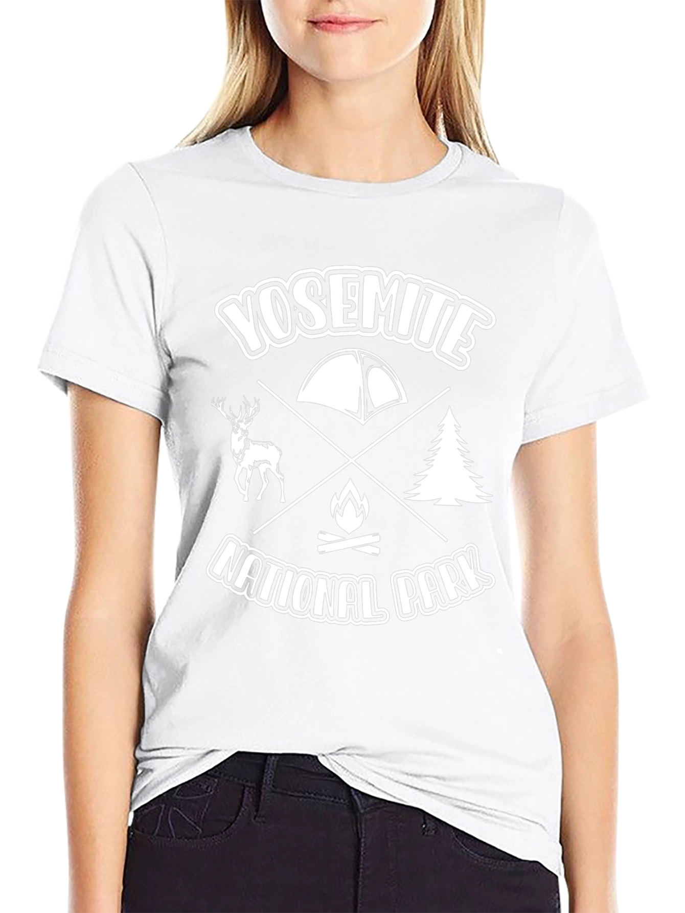 Yosemite National Park Black Graphic T-Shirt