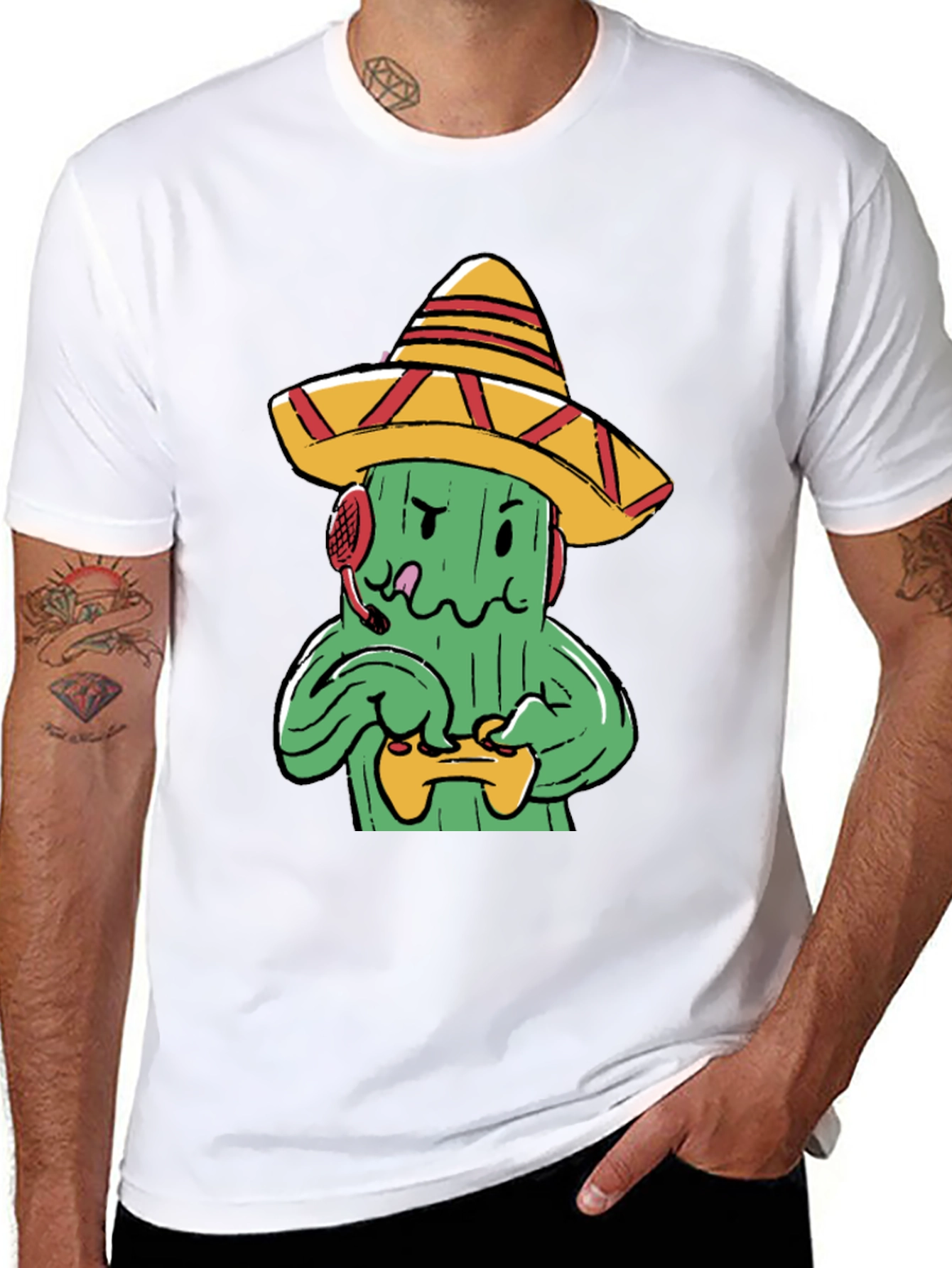Gaming Cactus T-Shirt - Wear Your Passion!