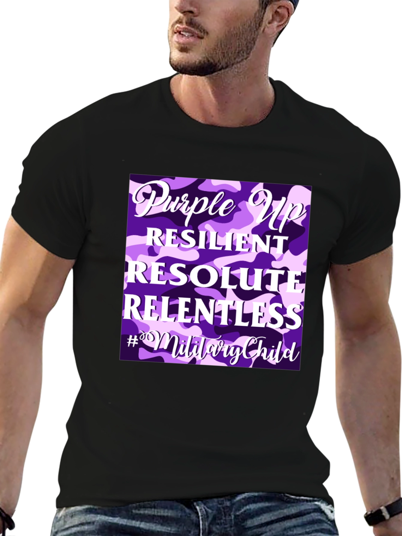 Purple Up Military Child T-Shirt