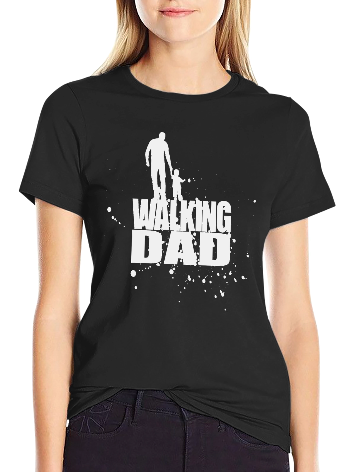 Walking Dad Graphic Tee - Black