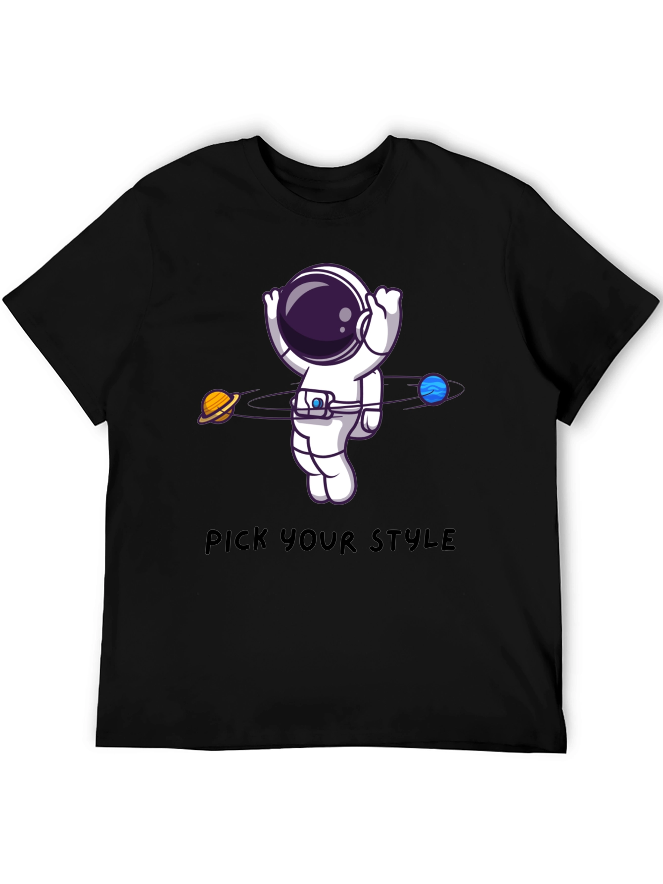 Astronaut Orbit Graphic Tee - Pick Your Style