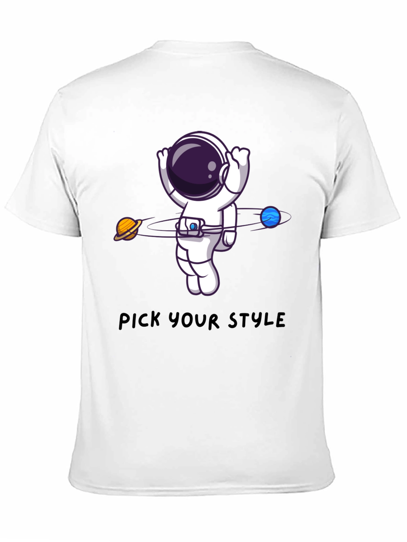 Astronaut Orbit Graphic Tee - Pick Your Style