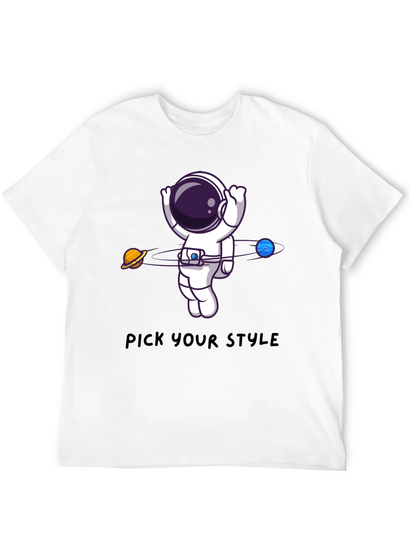 Astronaut Orbit Graphic Tee - Pick Your Style