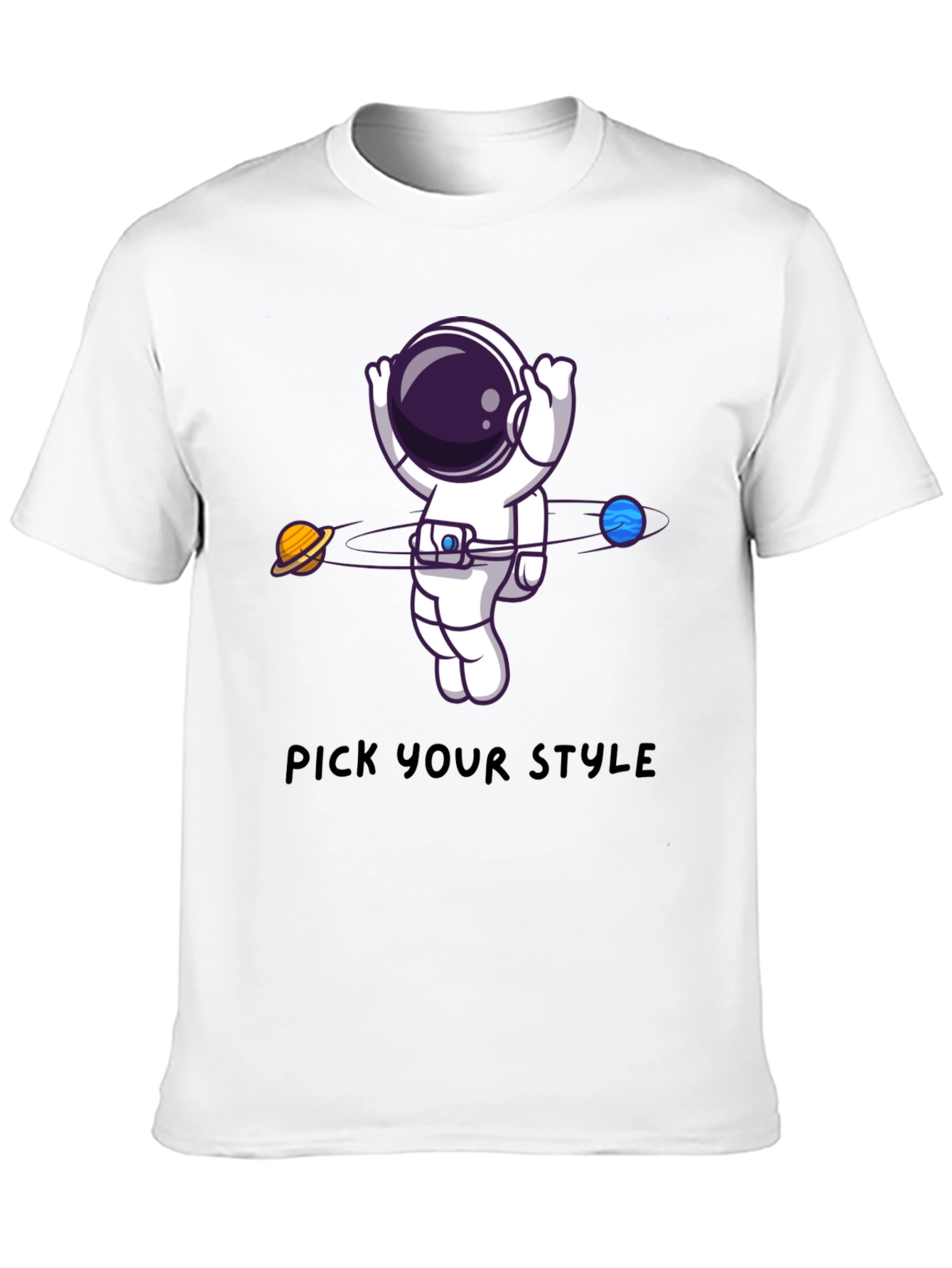 Astronaut Orbit Graphic Tee - Pick Your Style