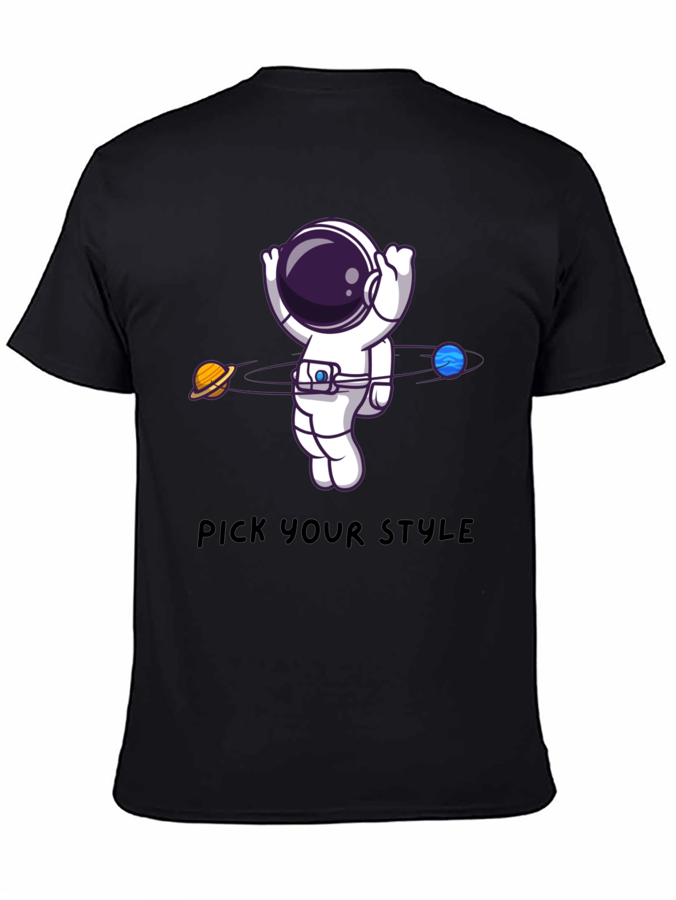 Astronaut Orbit Graphic Tee - Pick Your Style