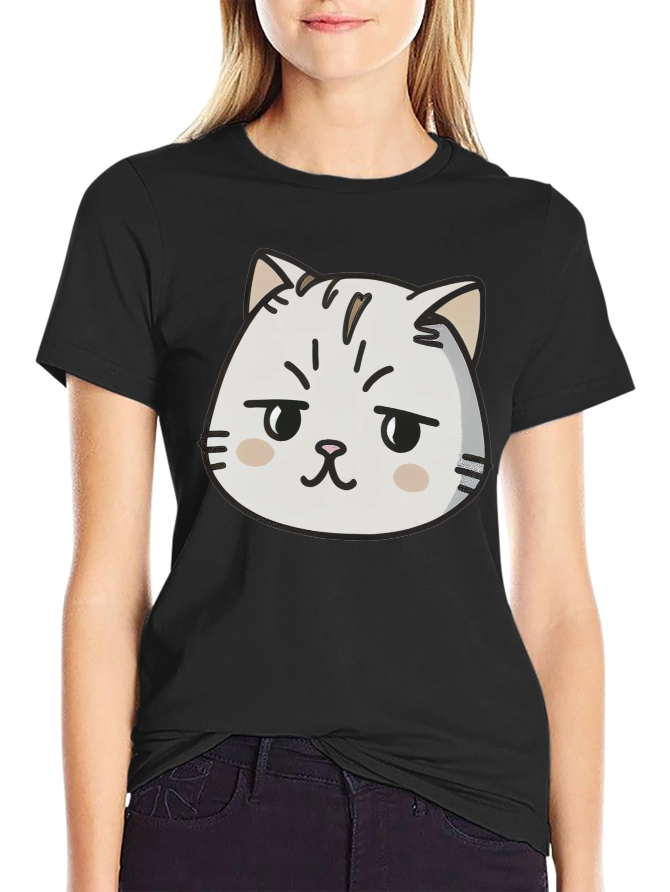 Grumpy Cat Graphic Tee - Mens Black T-Shirt