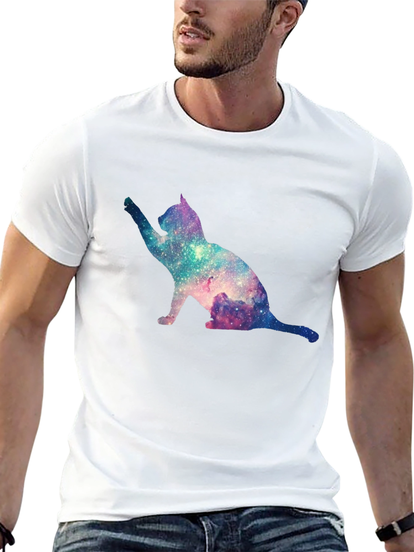 Galaxy Cat T-Shirt - Unique Space Design Tee