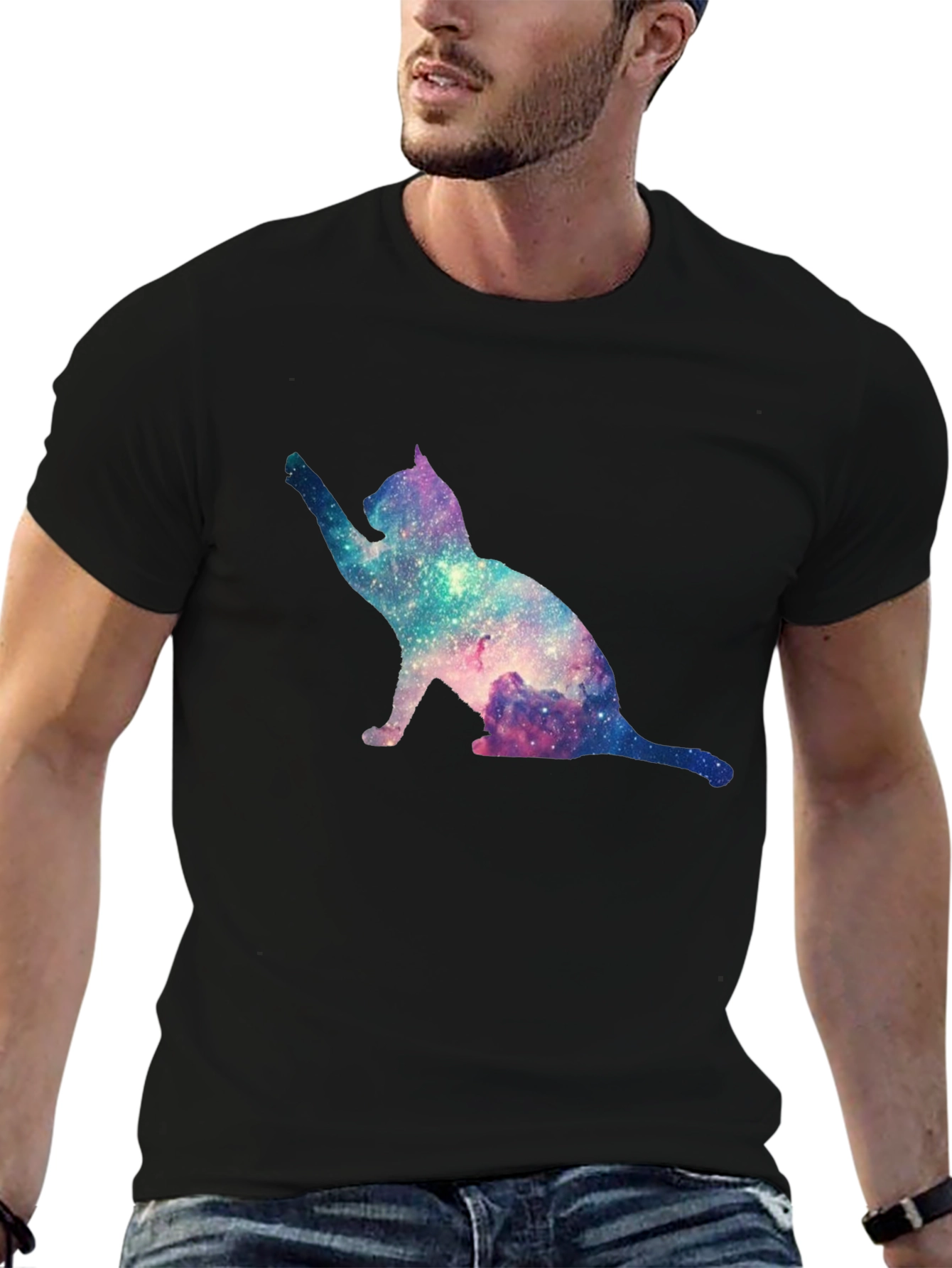 Galaxy Cat T-Shirt - Unique Space Design Tee