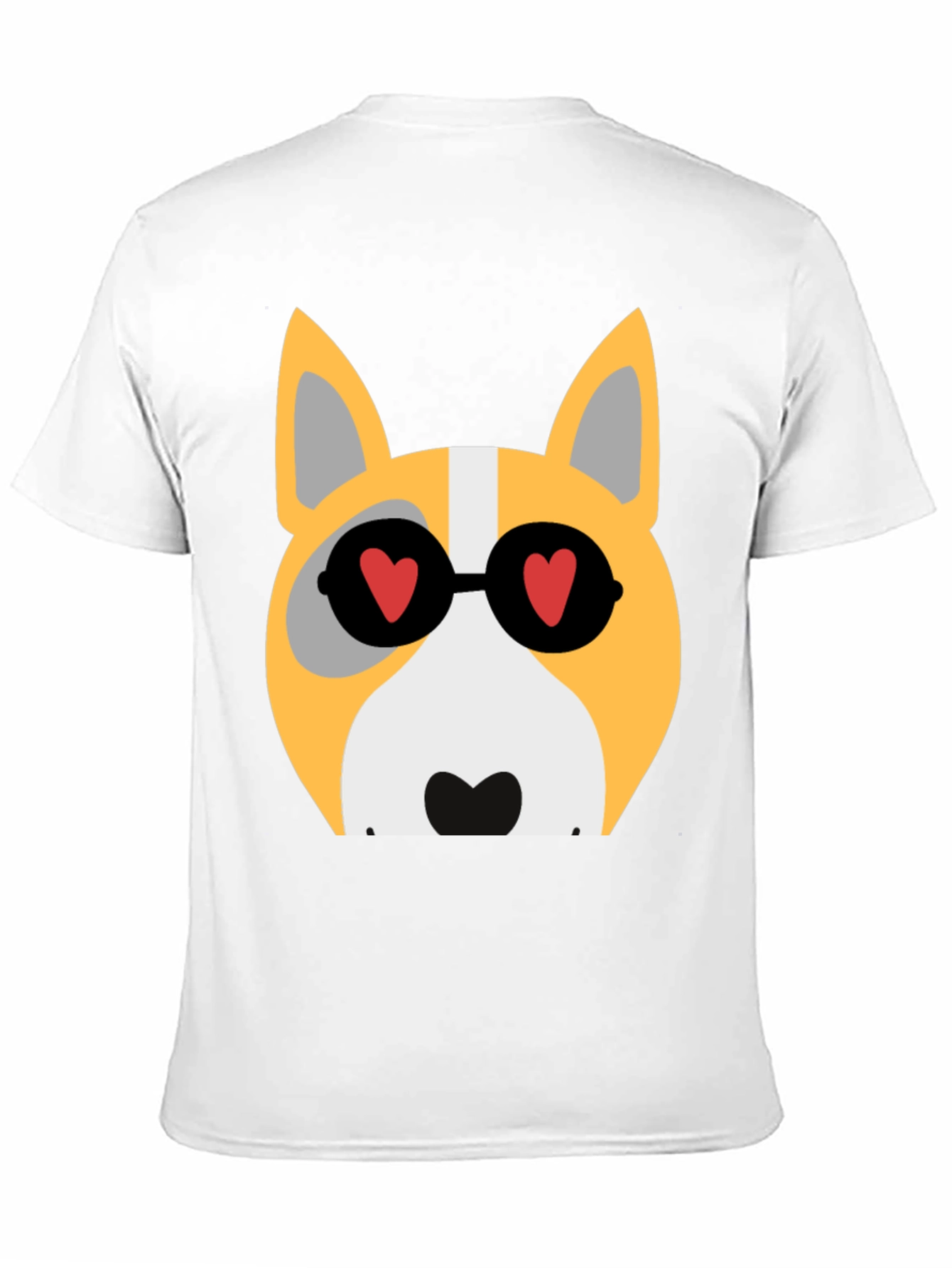 Cool Corgi in Heart Glasses T-Shirt