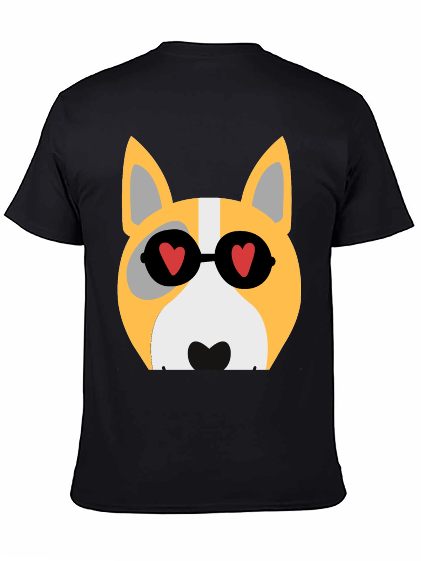 Cool Corgi in Heart Glasses T-Shirt