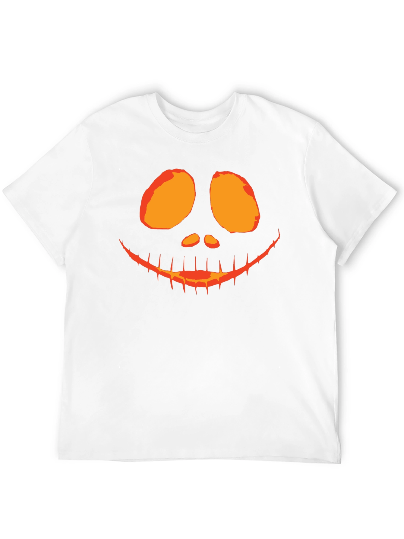 Spooky Pumpkin Face Graphic Tee - Halloween Shirt