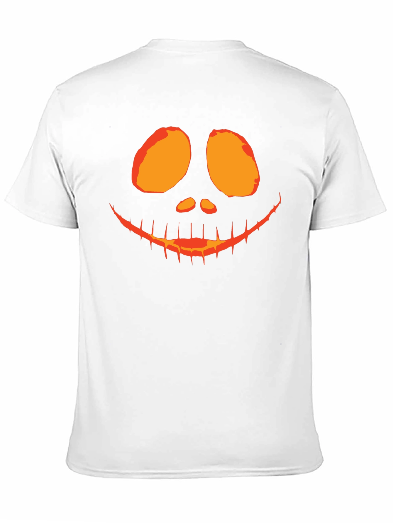 Spooky Pumpkin Face Graphic Tee - Halloween Shirt