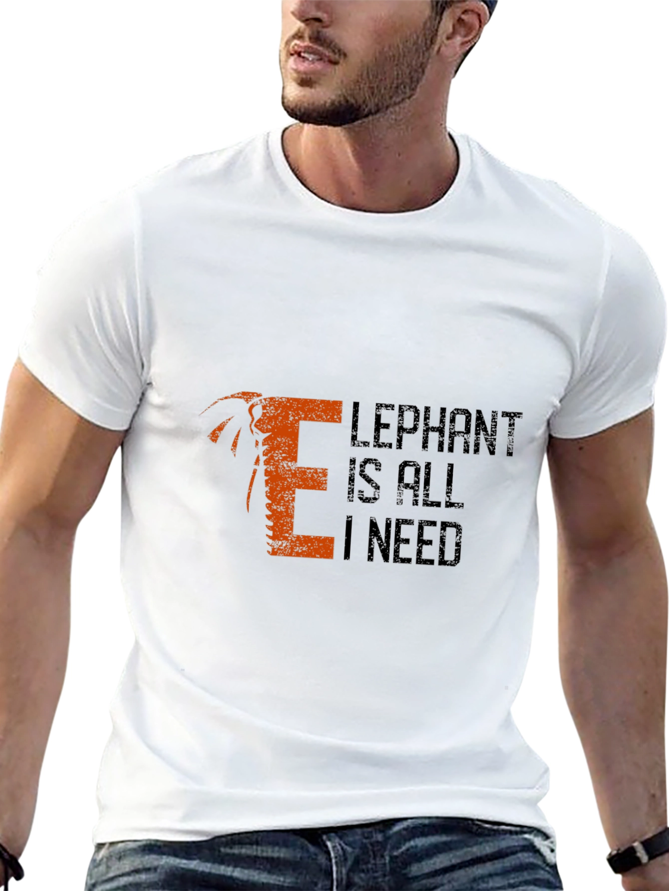 Elephant Is All I Need Mens T-Shirt