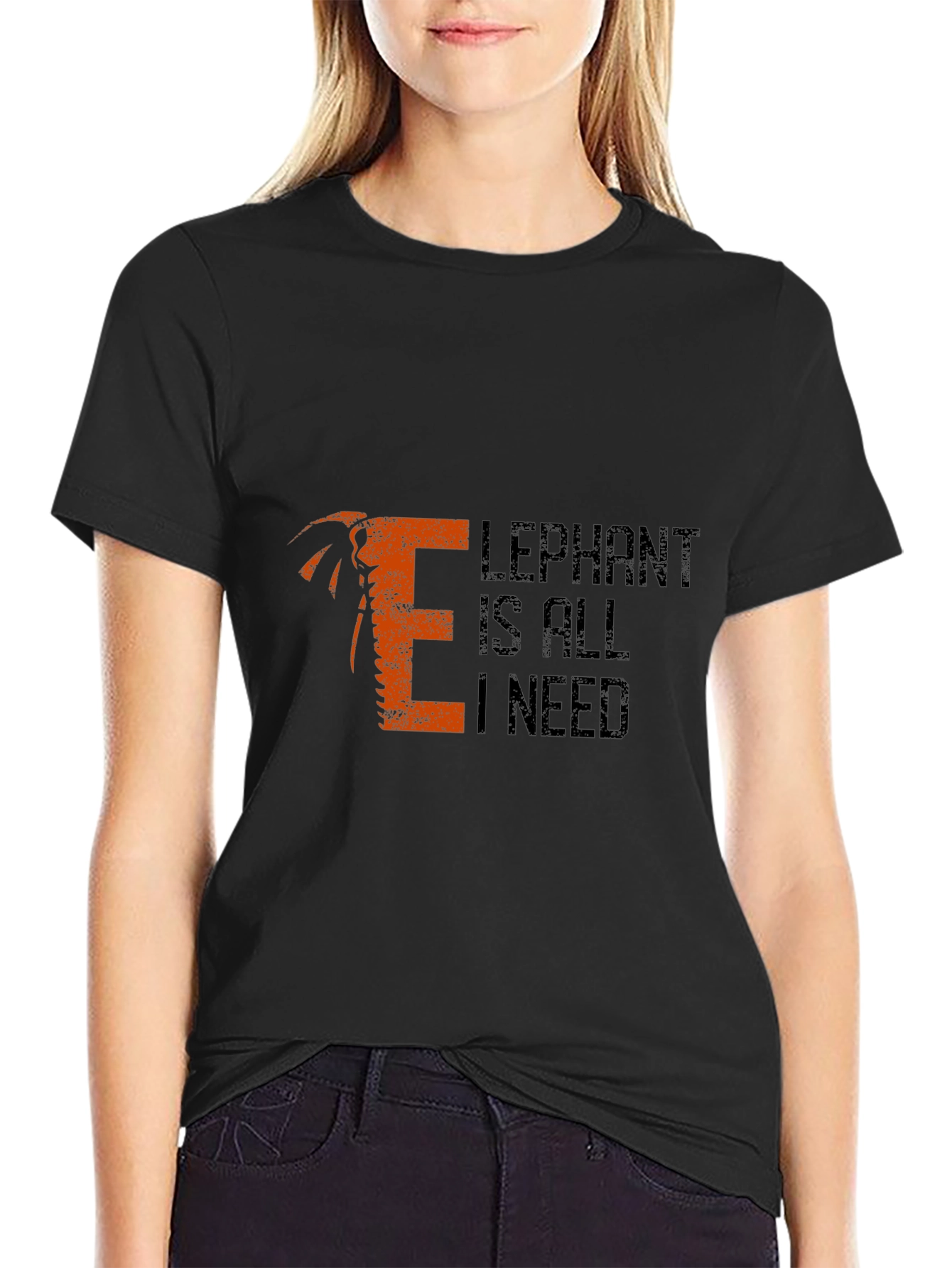 Elephant Is All I Need Mens T-Shirt