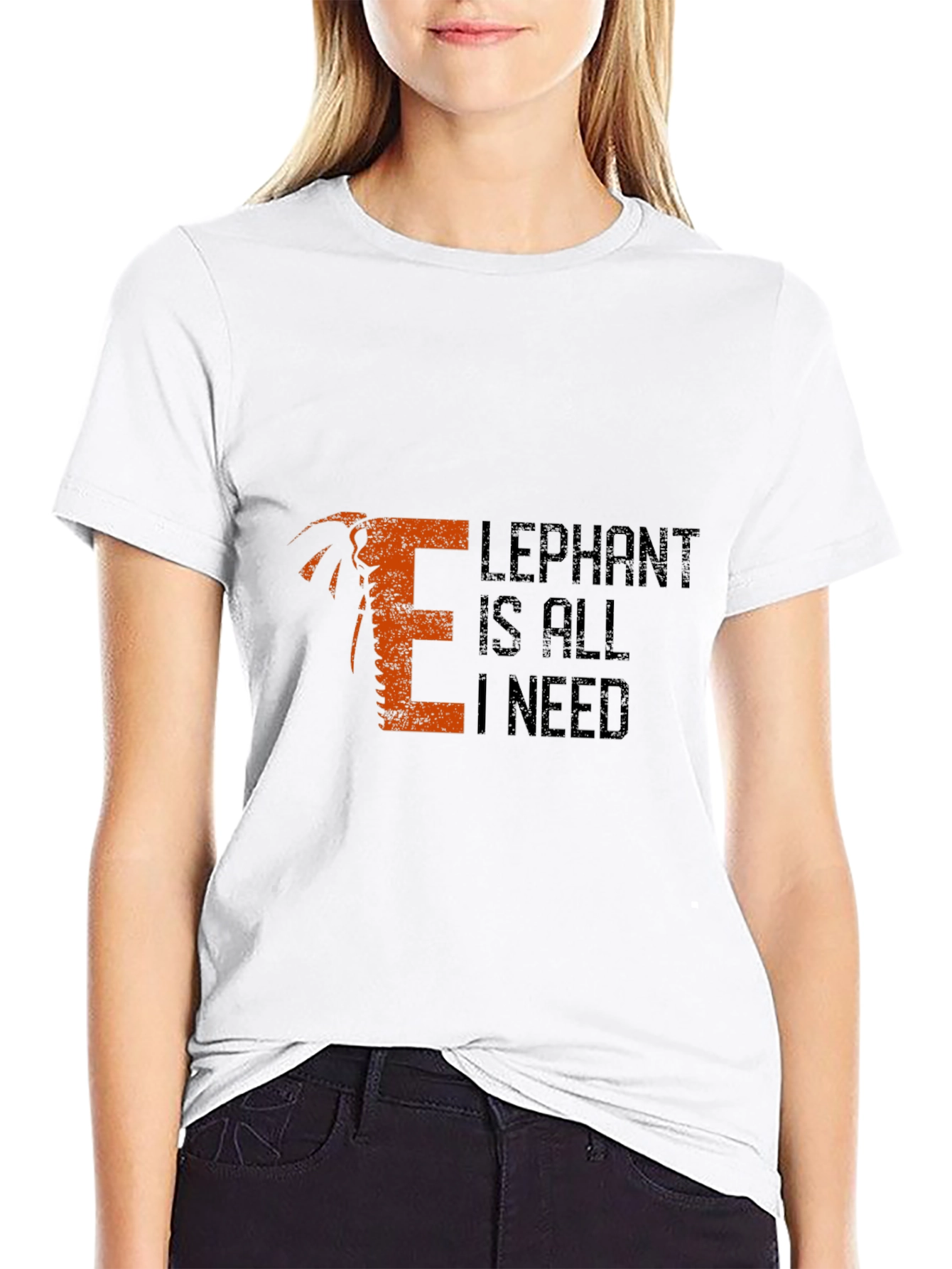 Elephant Is All I Need Mens T-Shirt