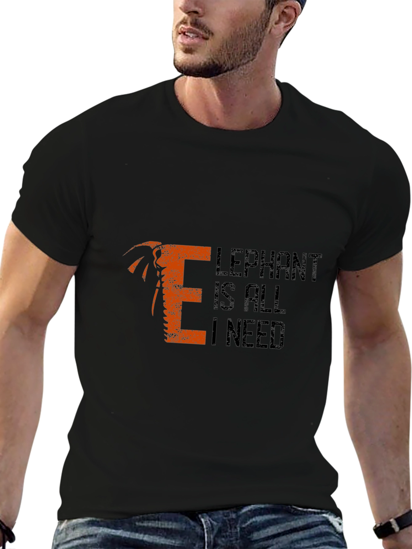 Elephant Is All I Need Mens T-Shirt