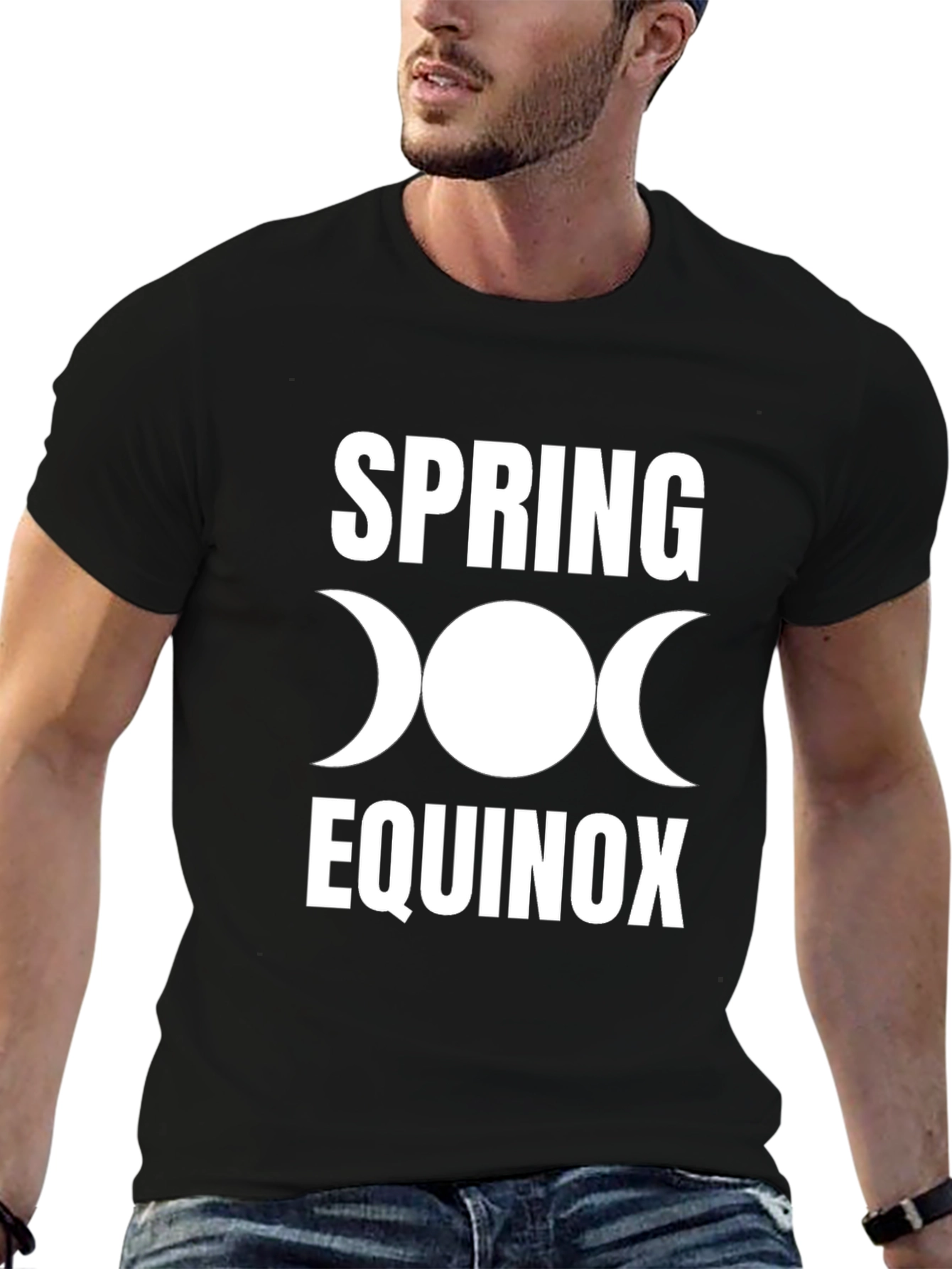 Spring Equinox T-Shirt - Wiccan Triple Moon Goddess Shirt