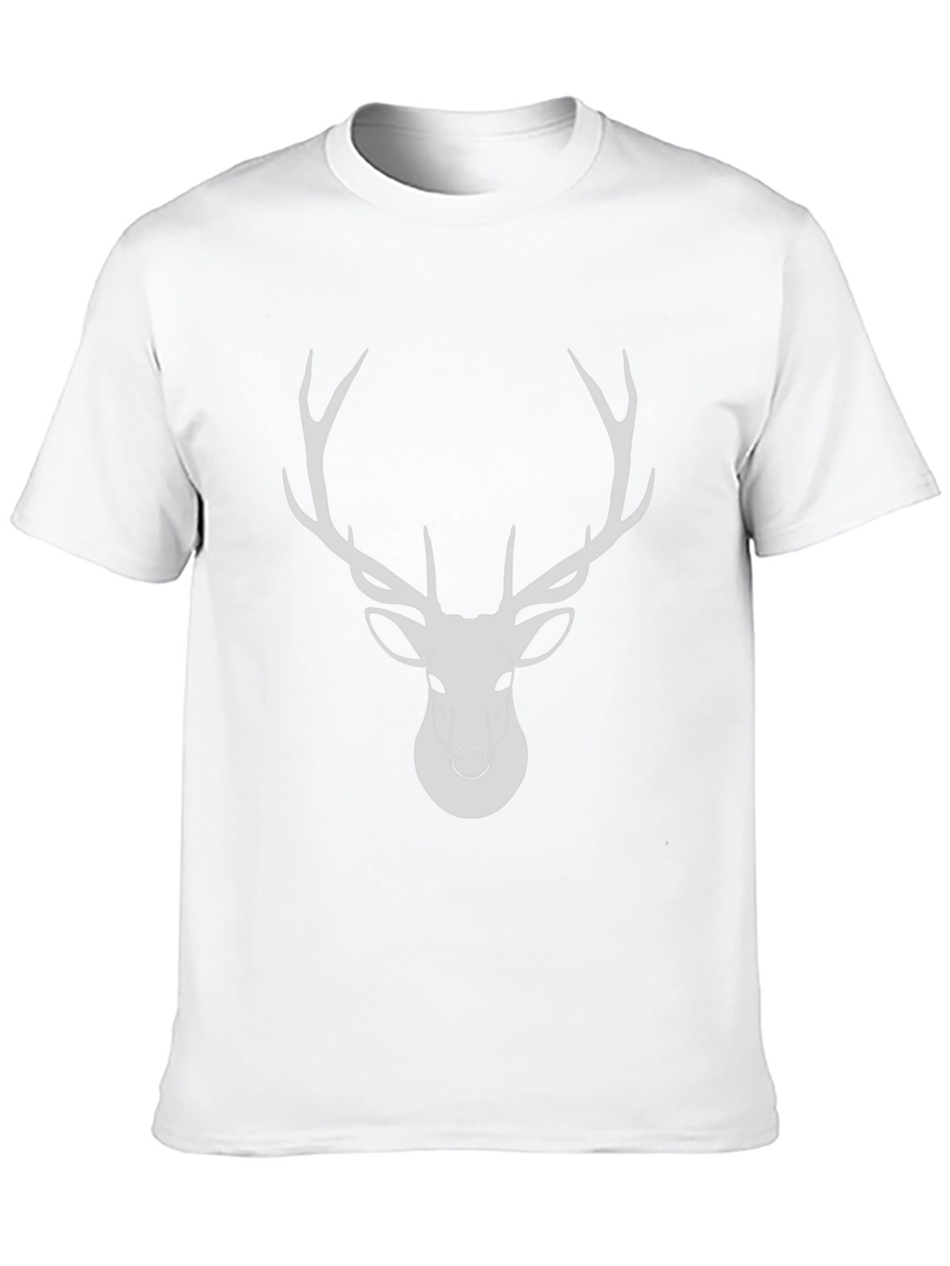 Black Deer Graphic Tee - Modern Wildlife Design