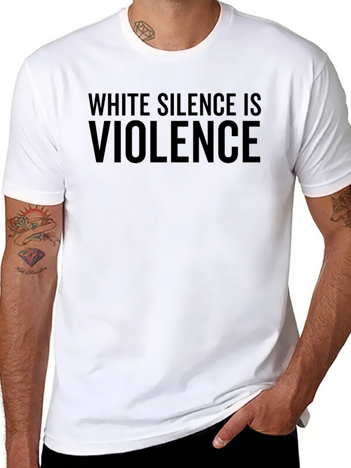 White Silence is Violence Statement T-Shirt