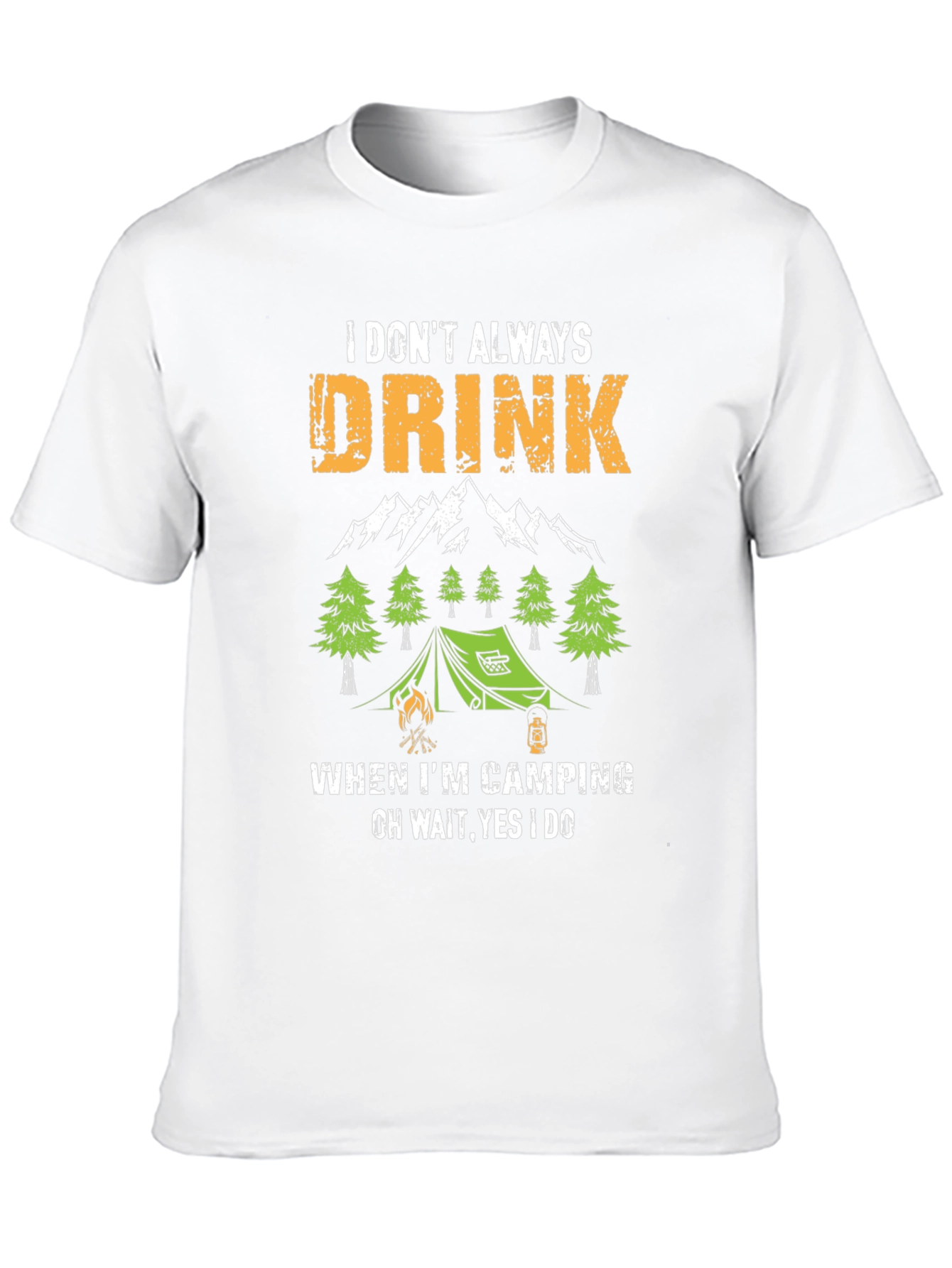 Funny Camping & Drinking T-Shirt