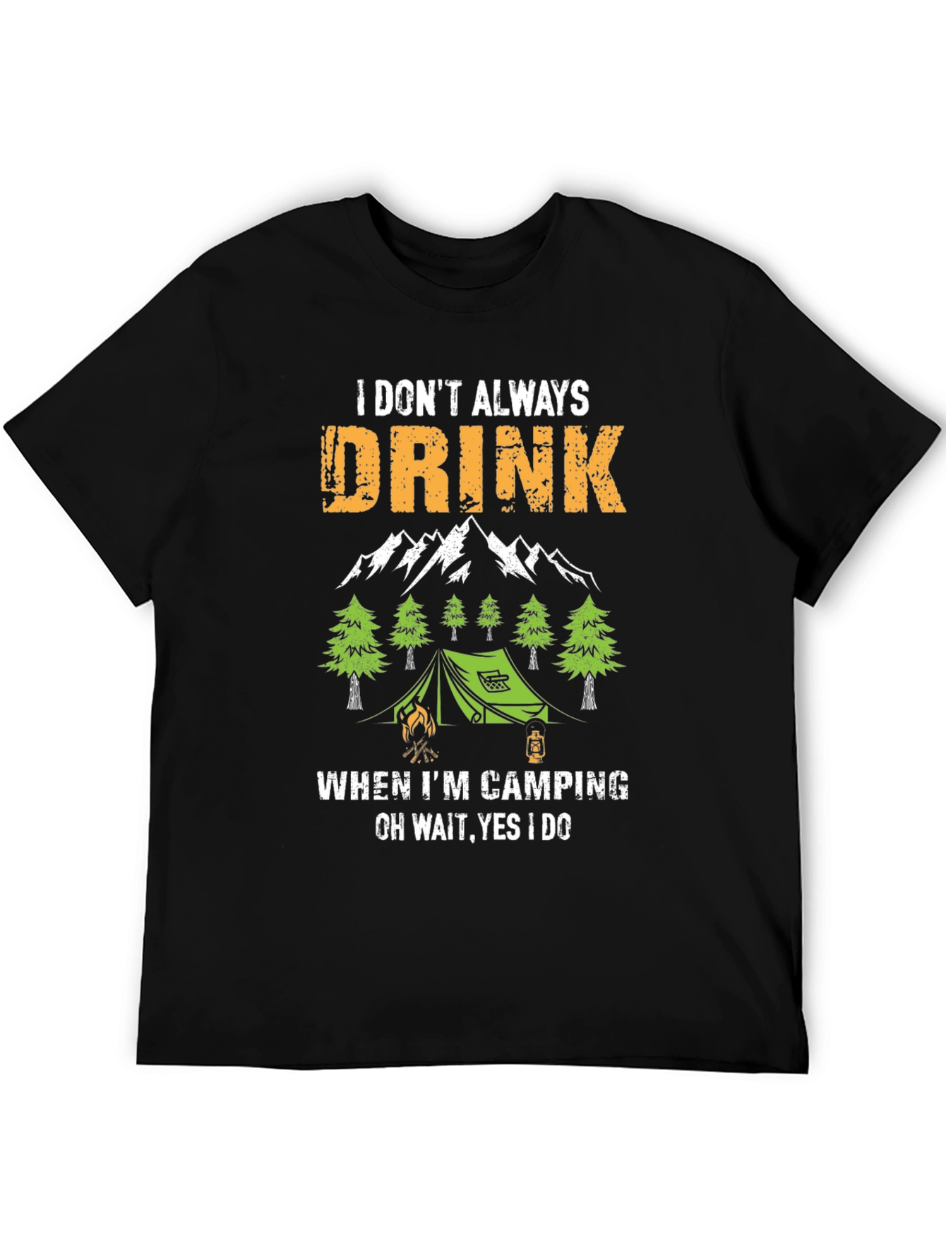 Funny Camping & Drinking T-Shirt