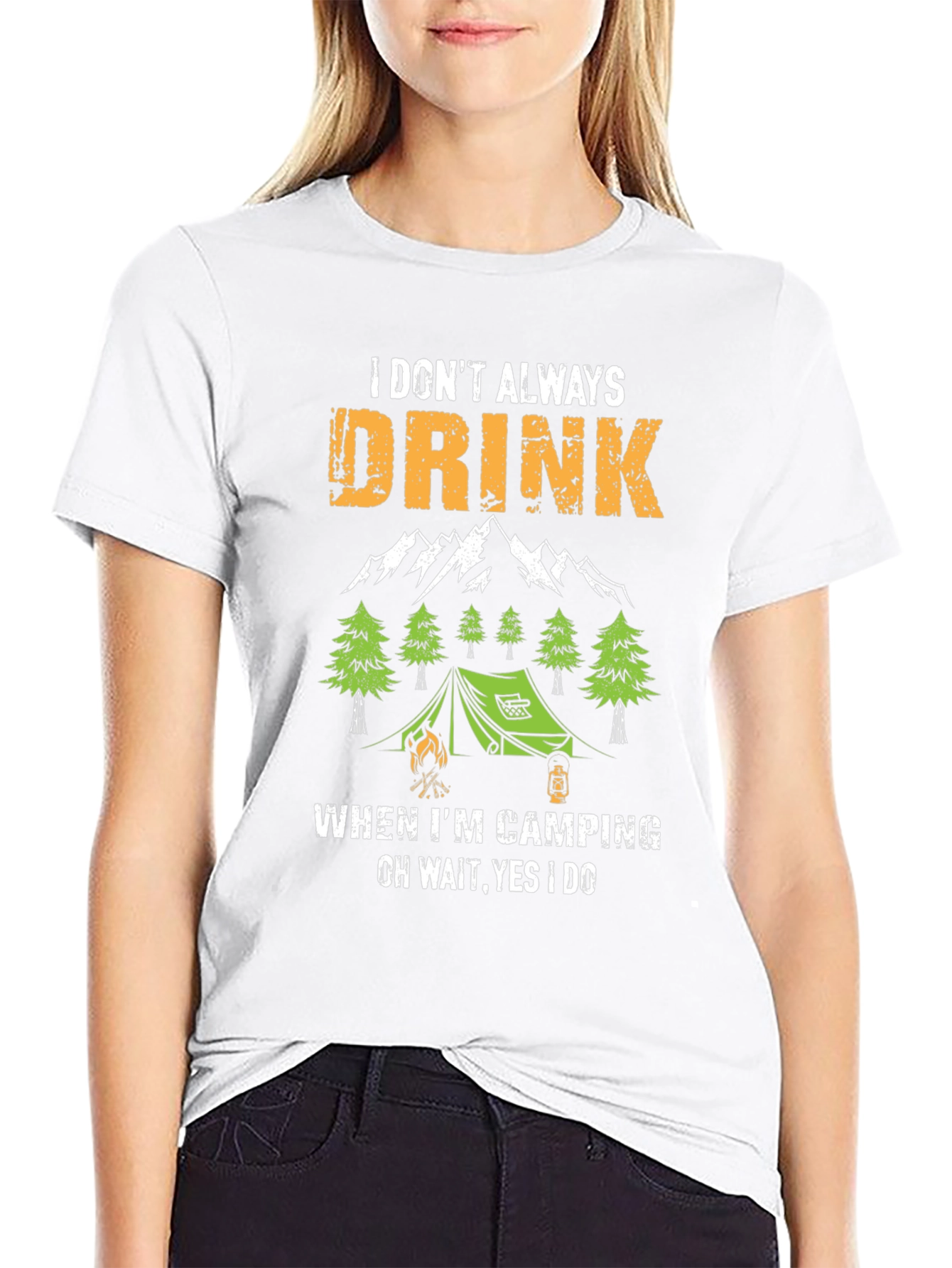 Funny Camping & Drinking T-Shirt