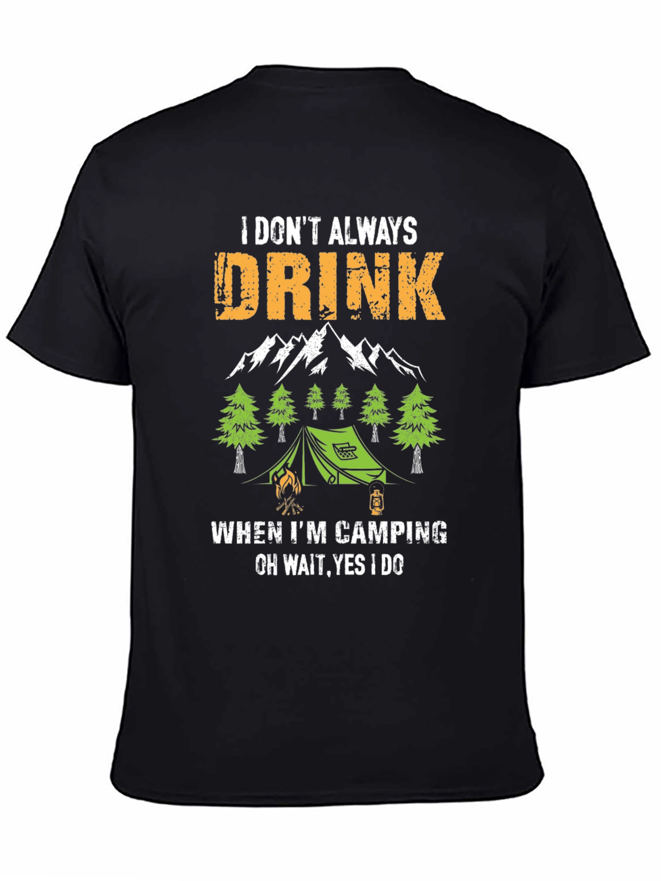 Funny Camping & Drinking T-Shirt