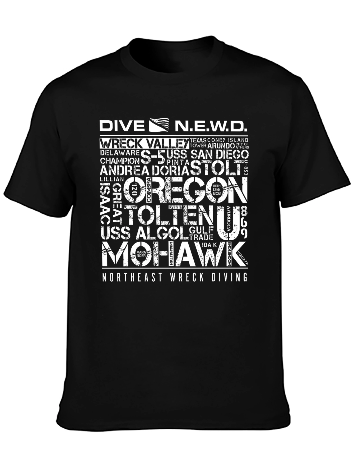 Dive N.E.W.D. Black T-Shirt