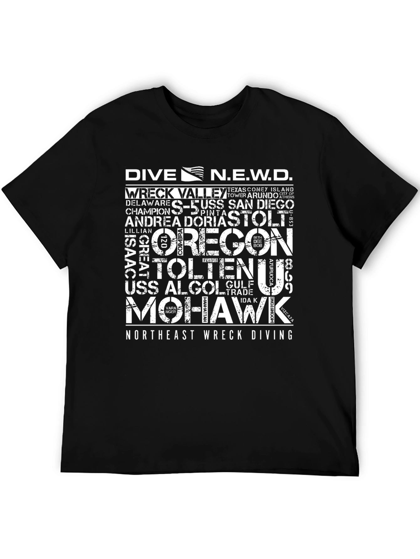 Dive N.E.W.D. Black T-Shirt