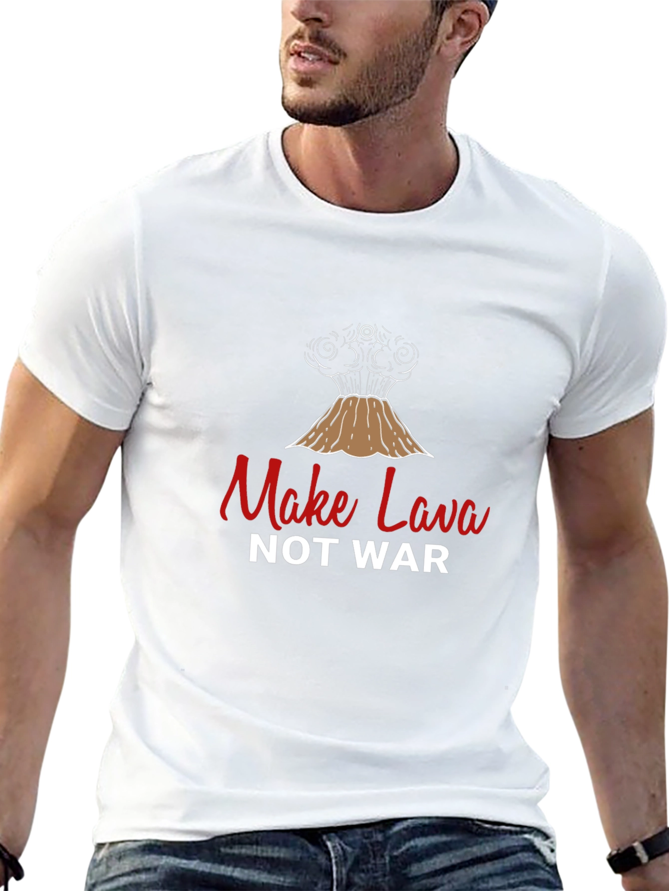 Make Lava Not War Graphic T-Shirt