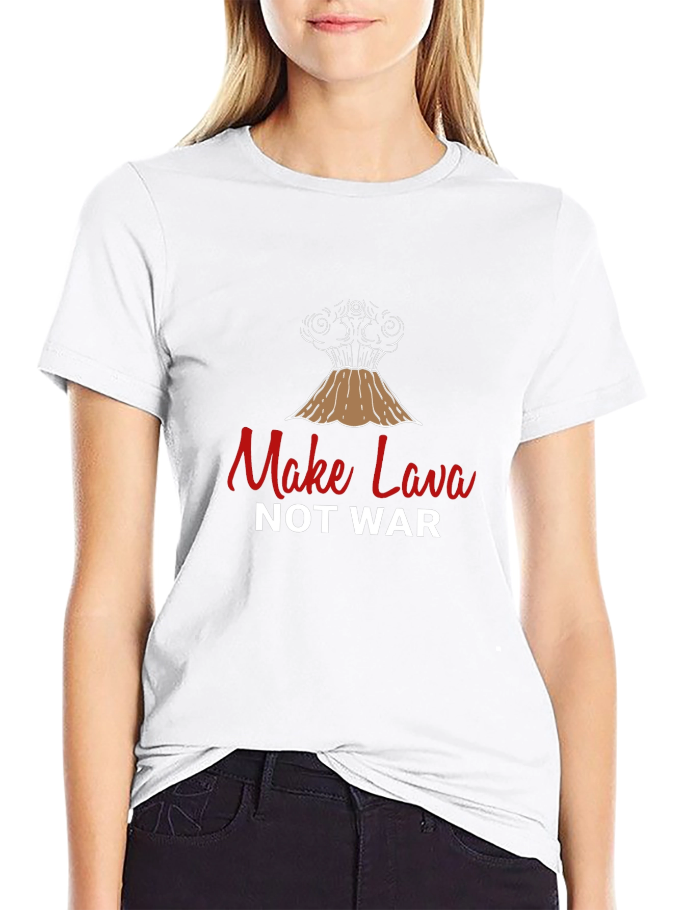 Make Lava Not War Graphic T-Shirt