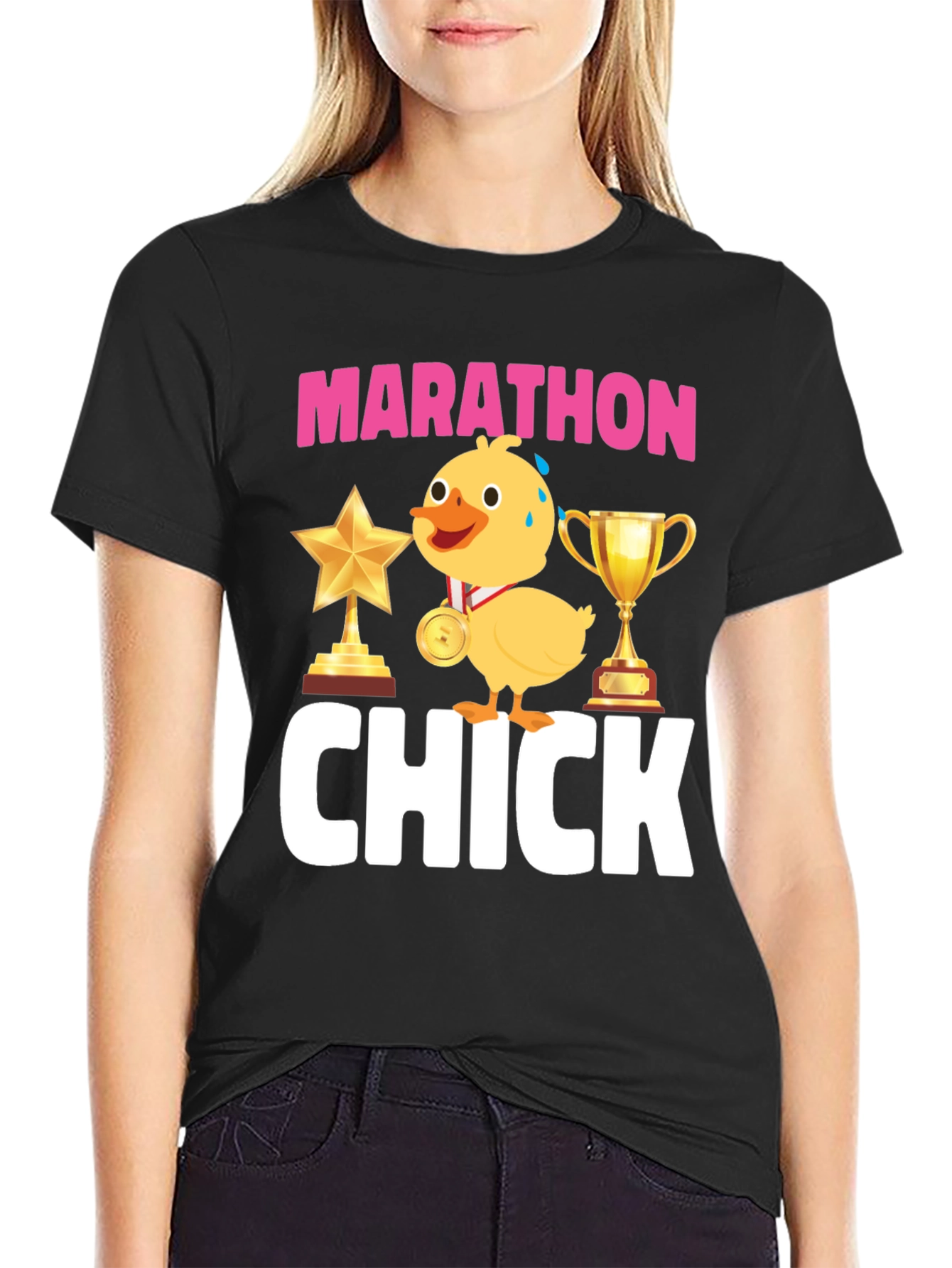 Marathon Chick Graphic T-Shirt