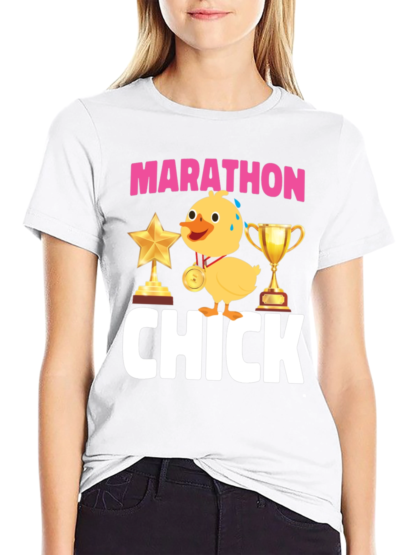Marathon Chick Graphic T-Shirt