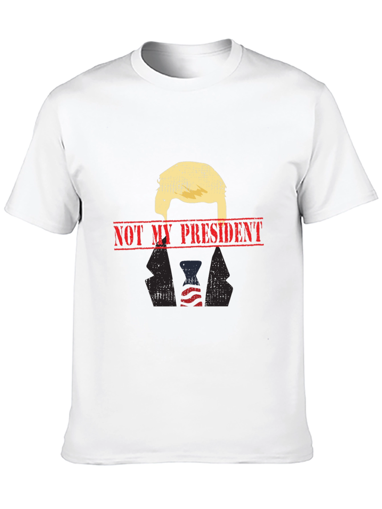 Not My President Graphic Tee - Black Political T-Shirt