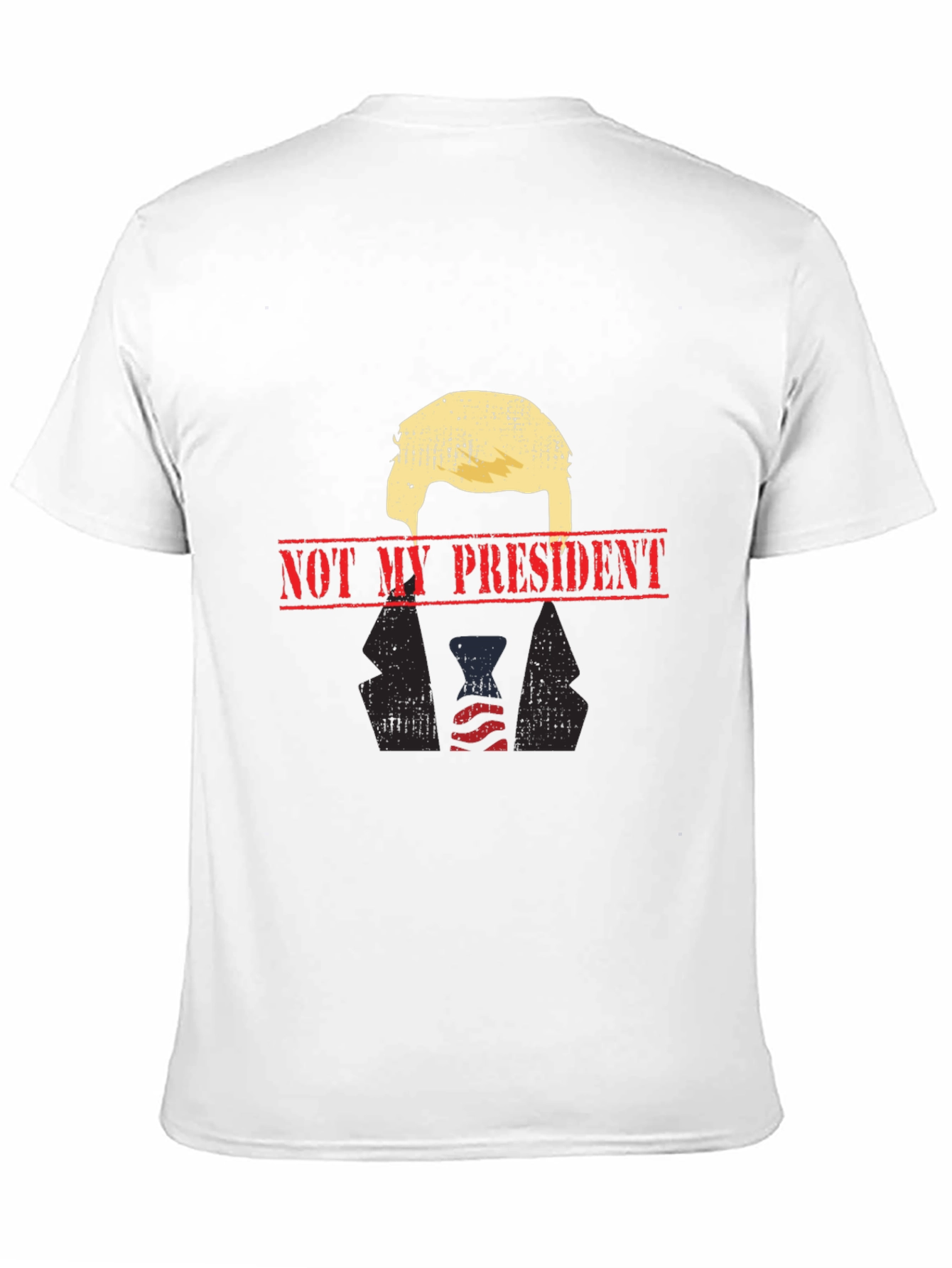 Not My President Graphic Tee - Black Political T-Shirt