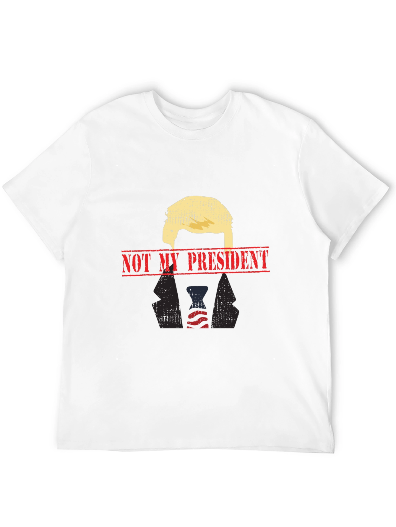 Not My President Graphic Tee - Black Political T-Shirt