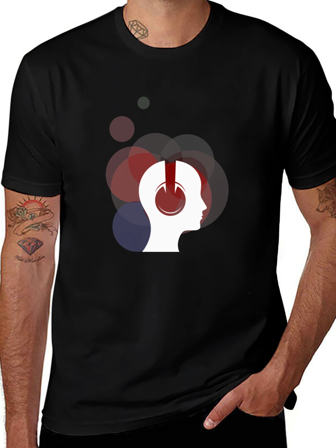 Headphones Mind T-Shirt - Music Lover Tee