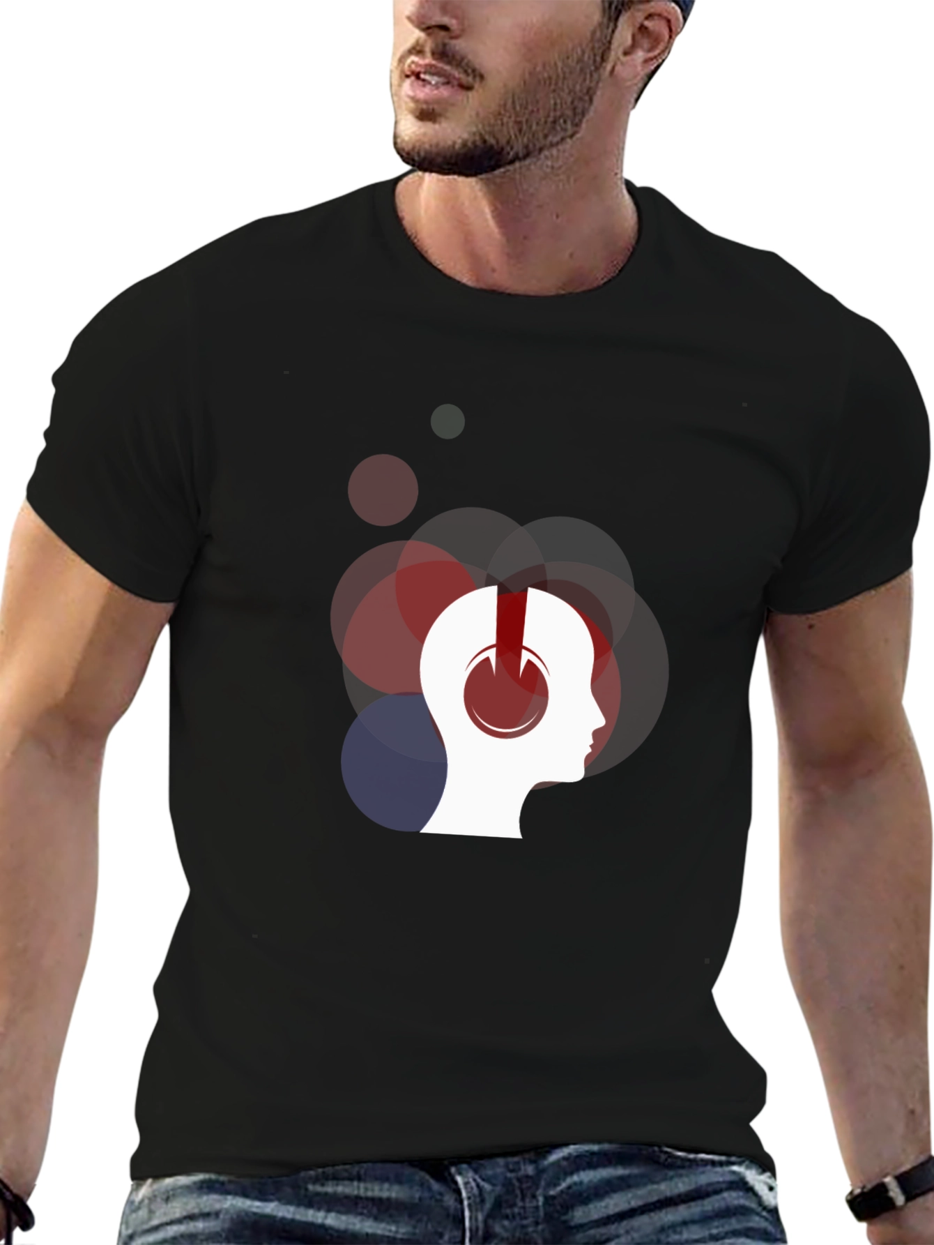 Headphones Mind T-Shirt - Music Lover Tee